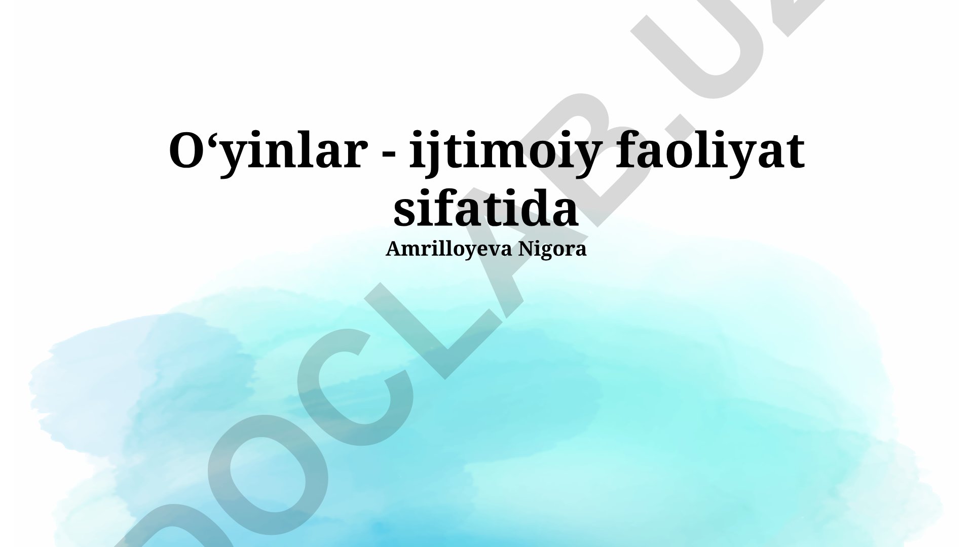 O'yinlarning ijtimoiy ta'siri va roli