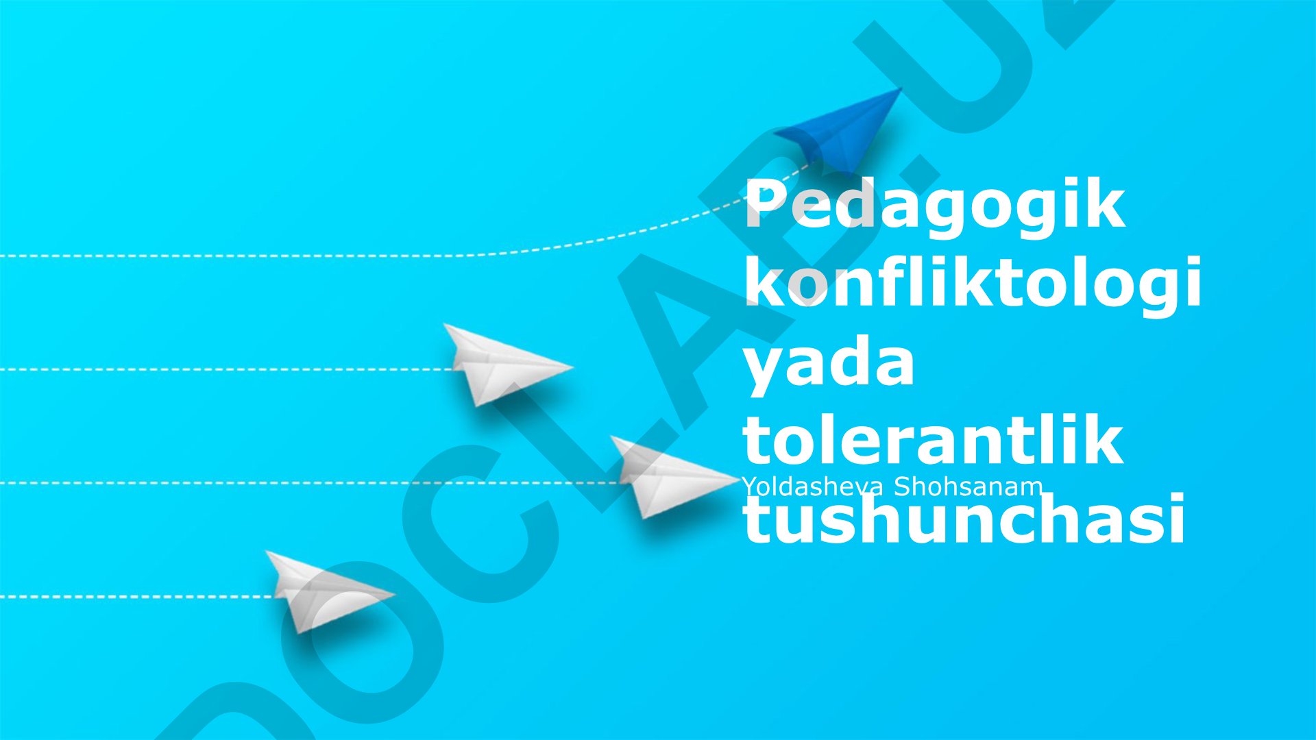 Pedagogik konfliktologiyada tolerantlik tushunchasi
