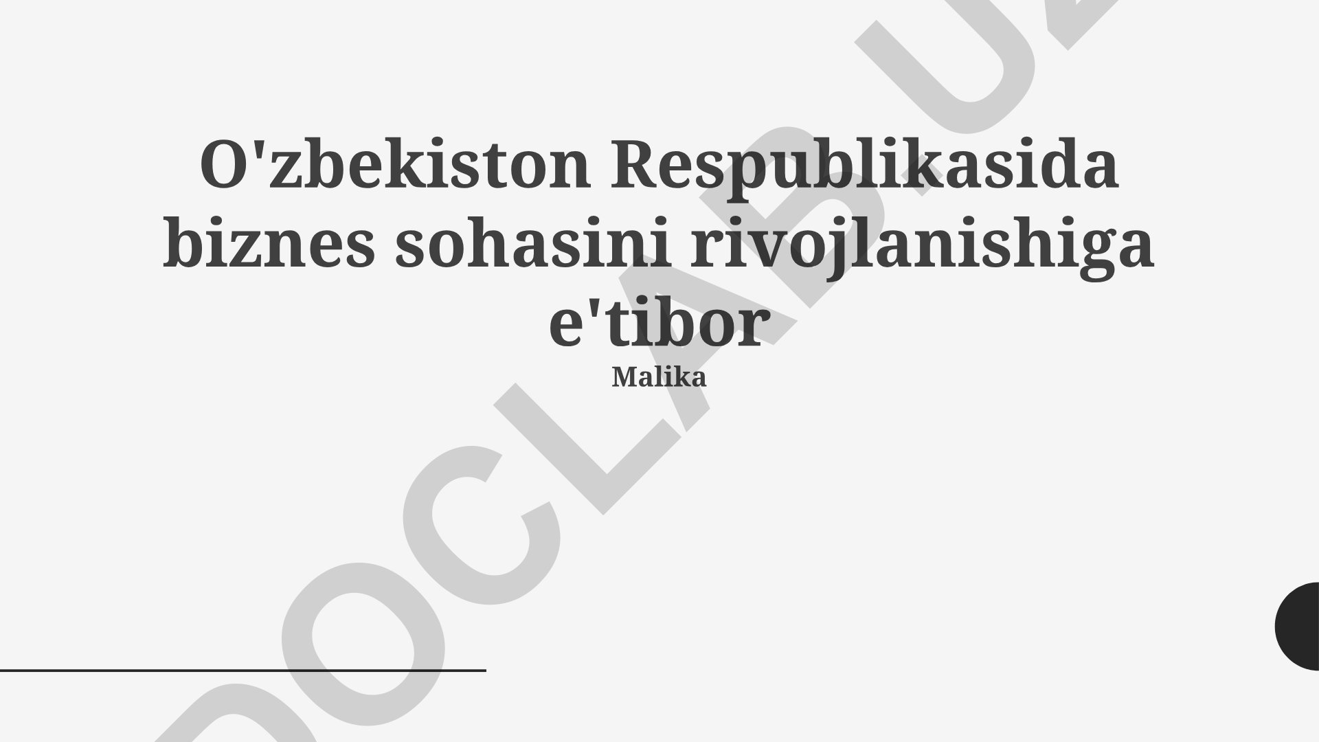 O'zbekistonda biznes sektorining rivojlanishi: Tarix, bugungi kun va kelajak