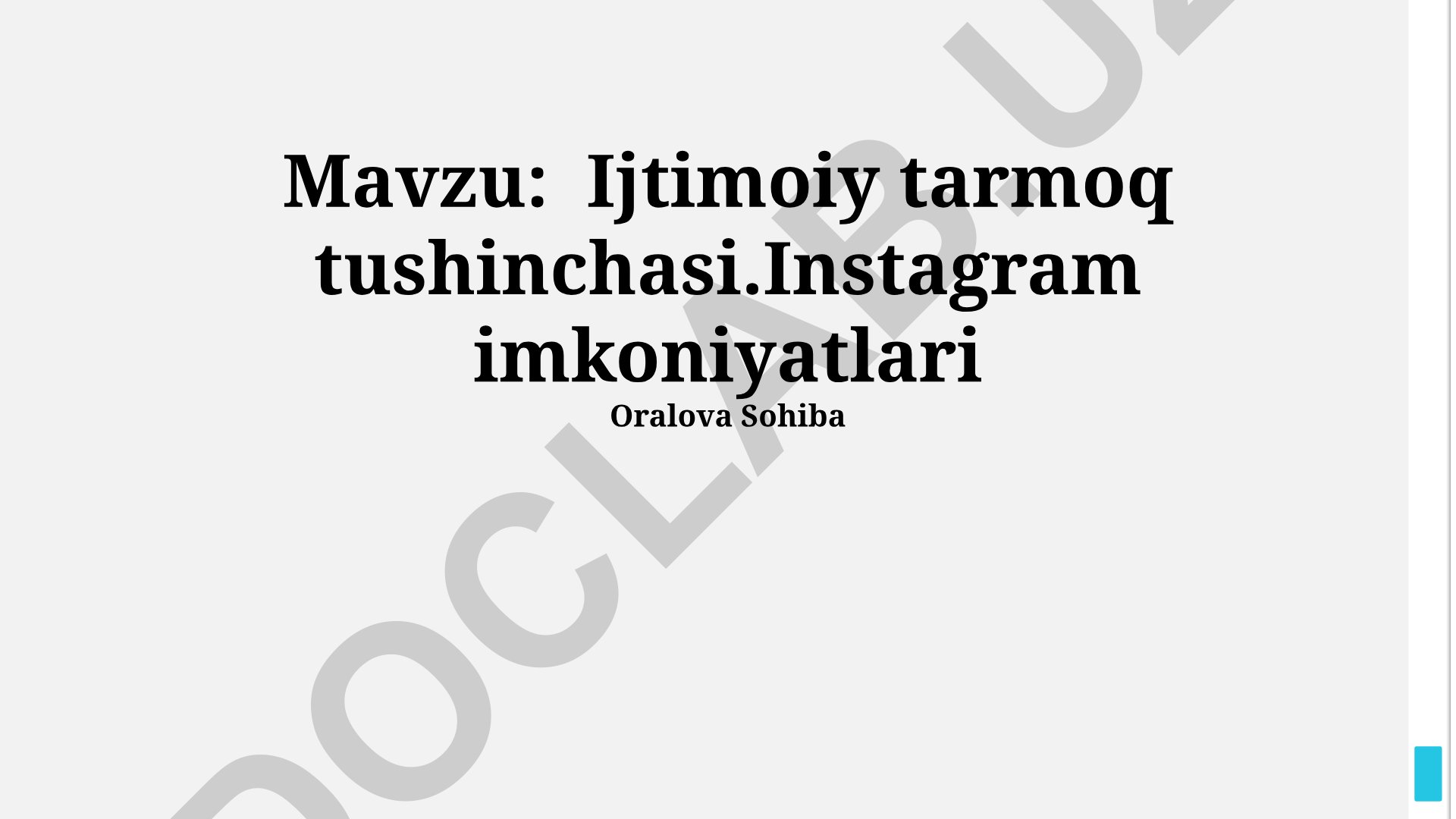 Ijtimoiy tarmoq tushinchasi. Instagram imkoniyatlari
