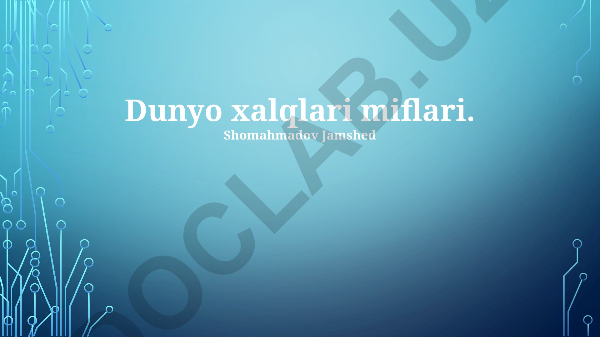 Dunyo xalqlari miflari