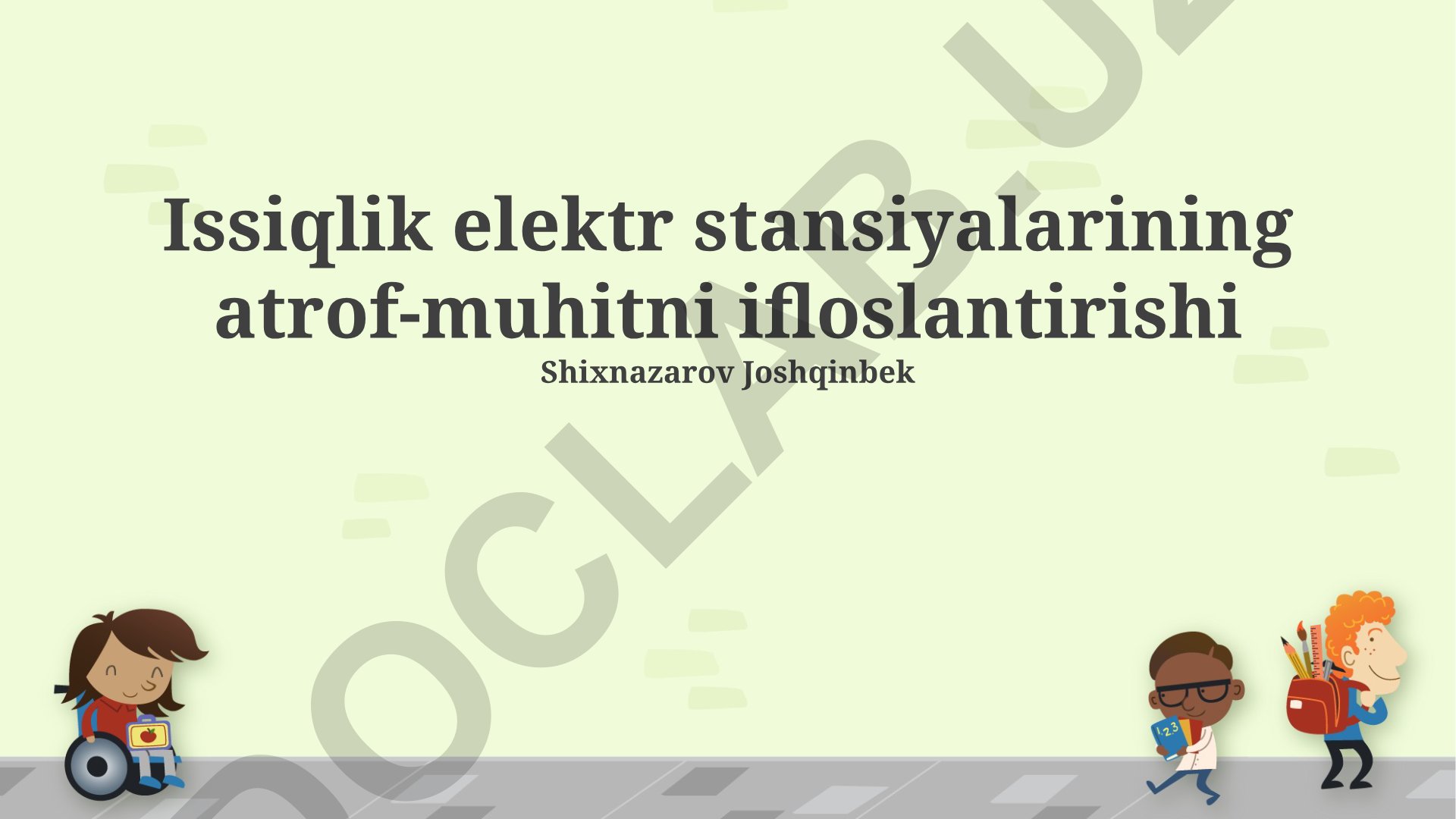 Issiqlik elektr stansiyalarining atrof-muhitni ifloslantirishi