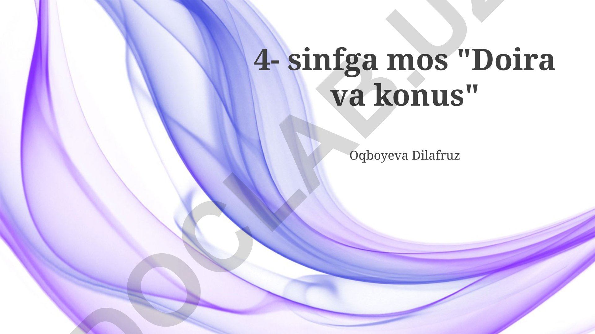 Doira va konusning o'xshash va farqli tomonlari