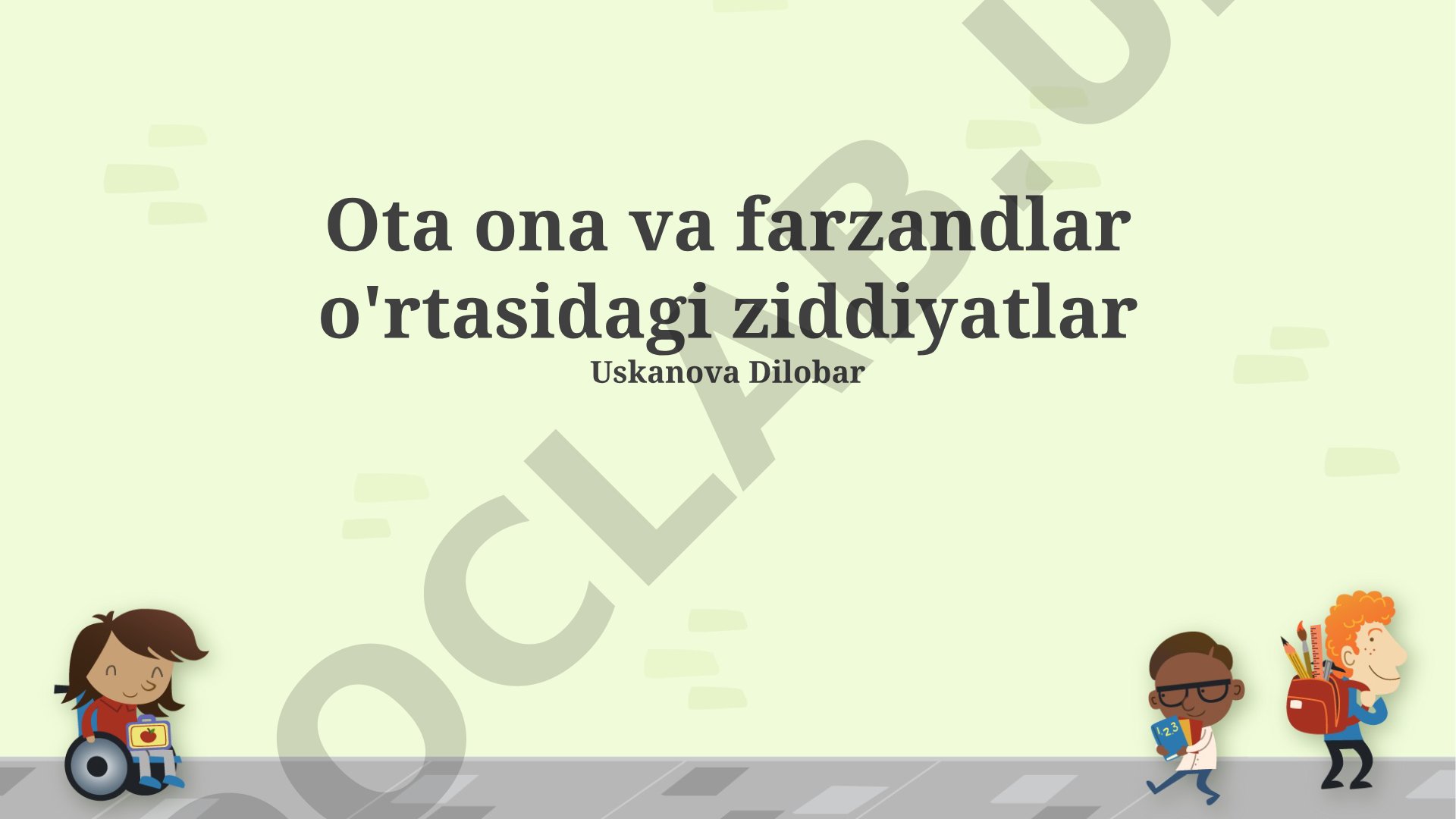 Ota-ona va farzandlar o'rtasidagi ziddiyatlar