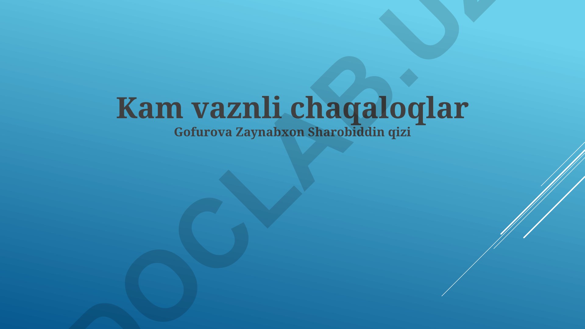 Og'ir chaqaloqlar: sabablari, profilaktika va sog'liqqa ta'siri