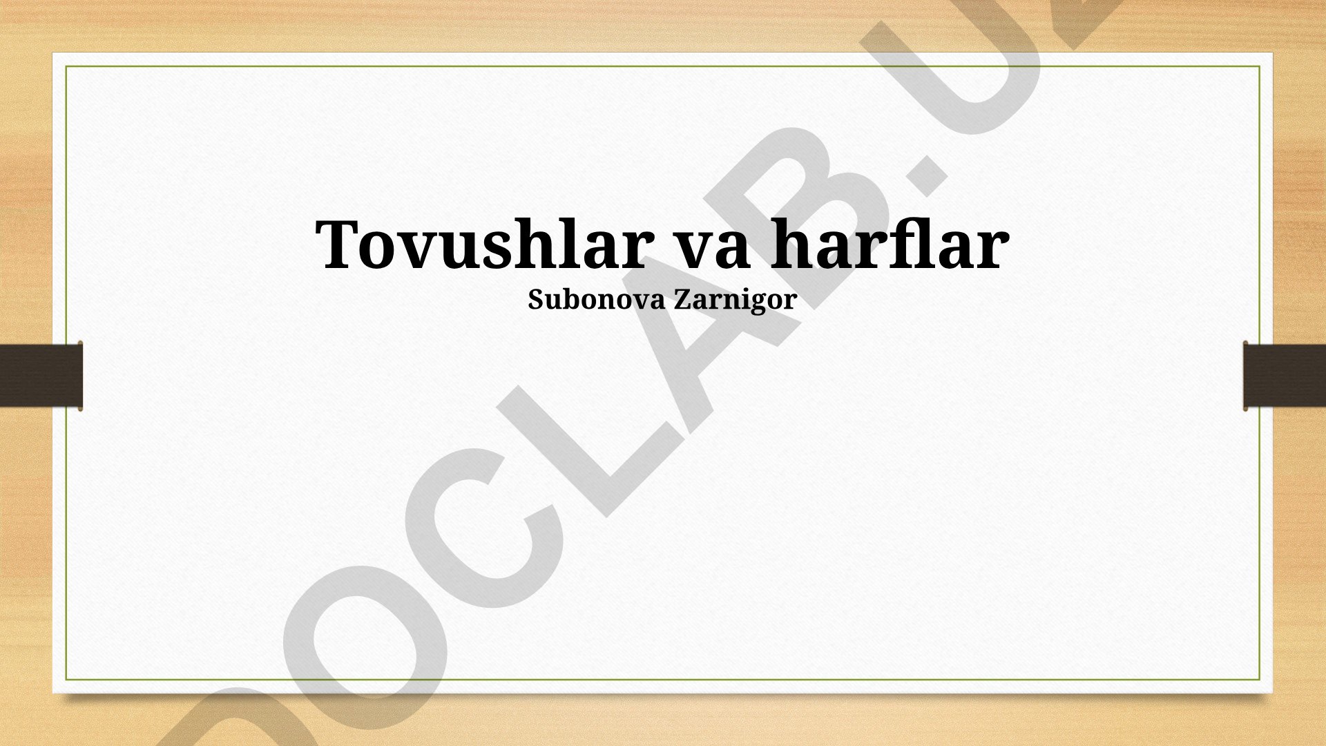 Tovushlar va harflarning bog'lanishi va orfografiya qoidalari