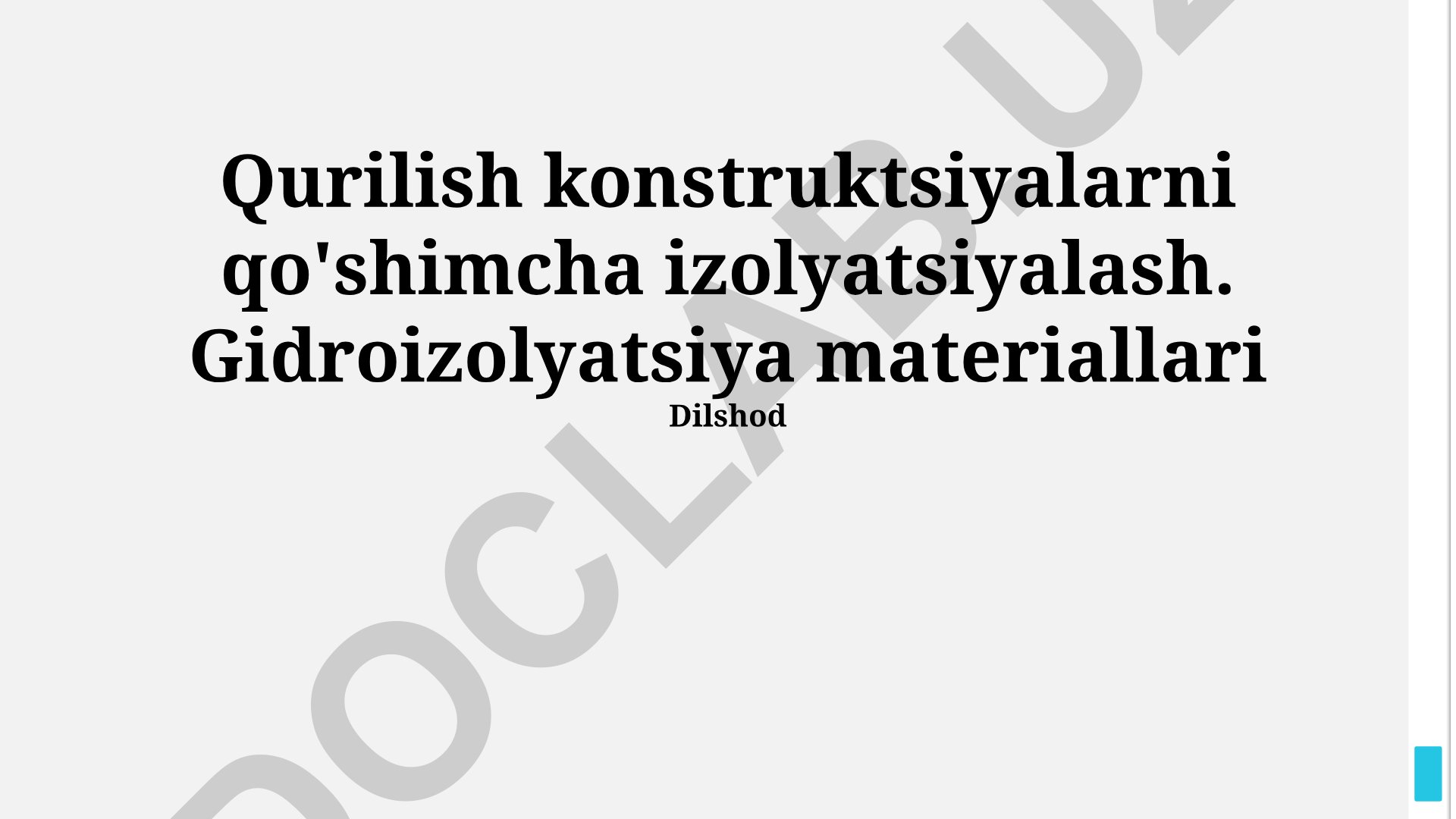 Qurilish konstruktsiyalarini qo'shimcha izolyatsiyalash