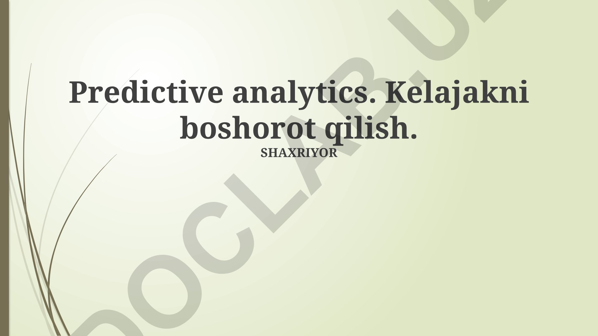 Bashorat Analitikasi: Modellar, Qo'llanilishi va Kelajak Tendentsiyalari