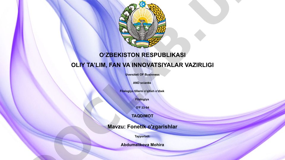 Fonetik o'zgarishlar