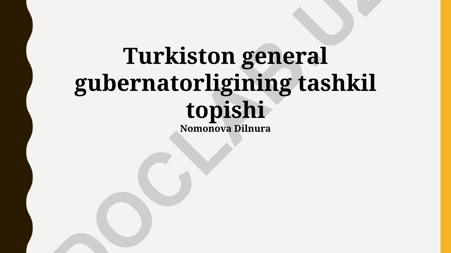 Turkiston general gubernatorligining tashkil topishi