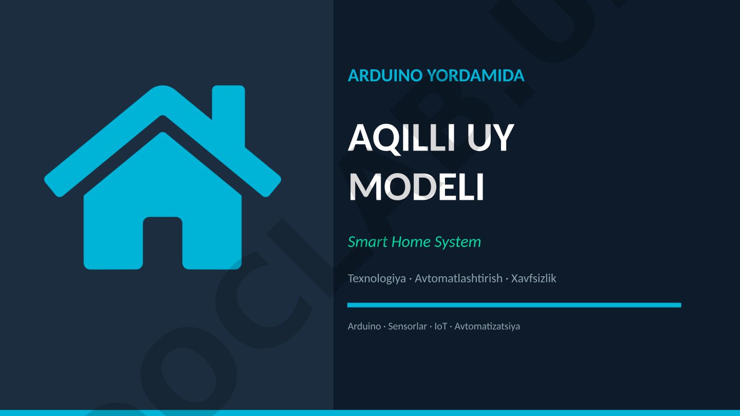 Arduino yordamida aqilli uy modeli