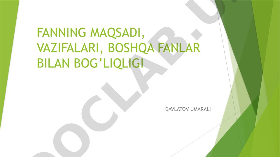 Quduqlarda geofizik tadqiqotlar fani maqsadi va vazifalari