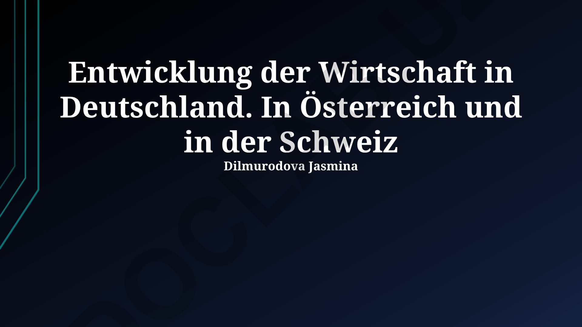 Deutschland, Österreich und Schweiz Wirtschaftsentwicklung im Vergleich