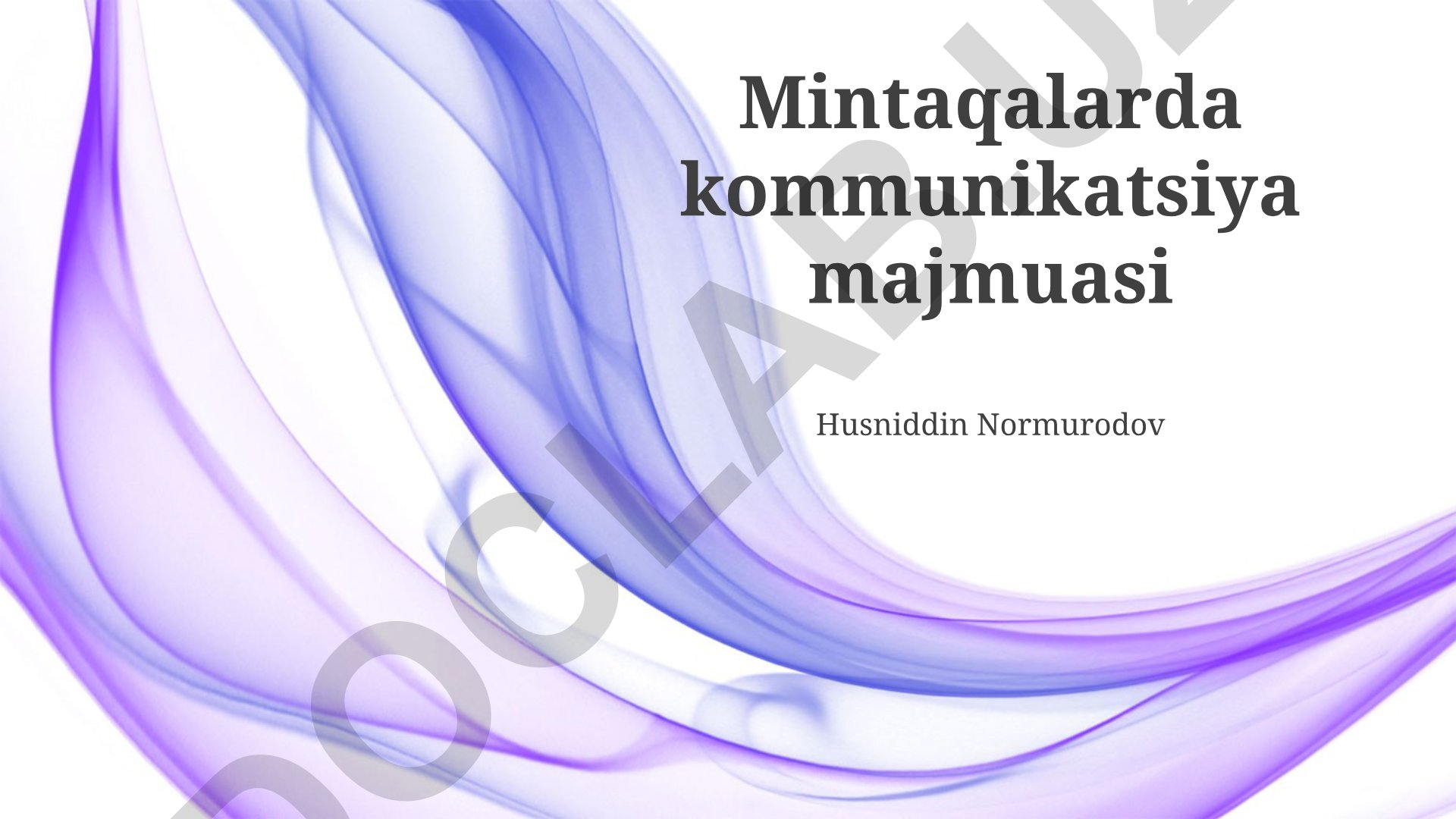 Hududlarda aloqa muammolari va axborot texnologiyalari rivojlanishi