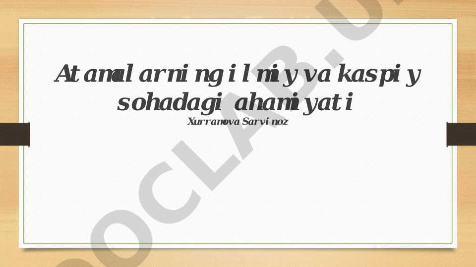 Bola tarbiyasida ota-ona rolining ta'siri va ahamiyati