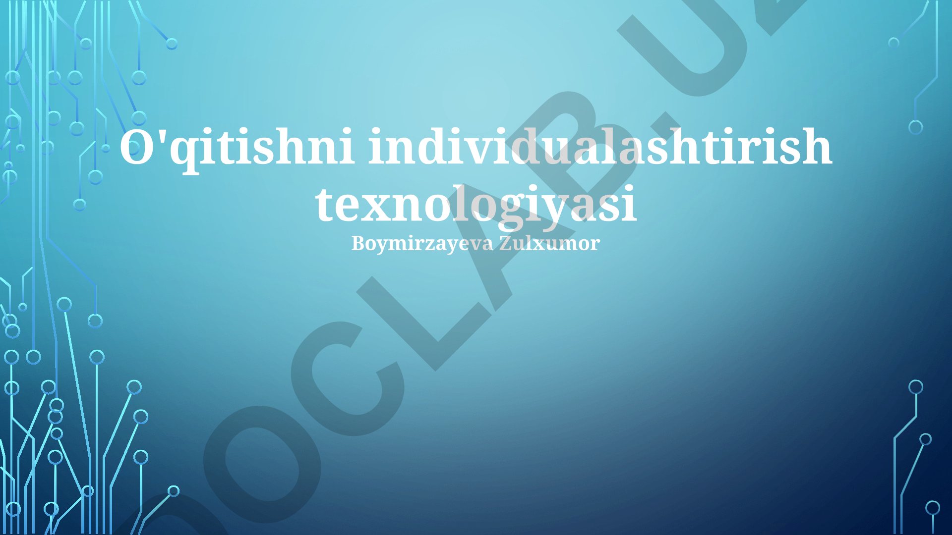 Individualizatsiyalashgan ta'lim texnologiyalari: afzalliklari, kamchiliklari va kelajagi
