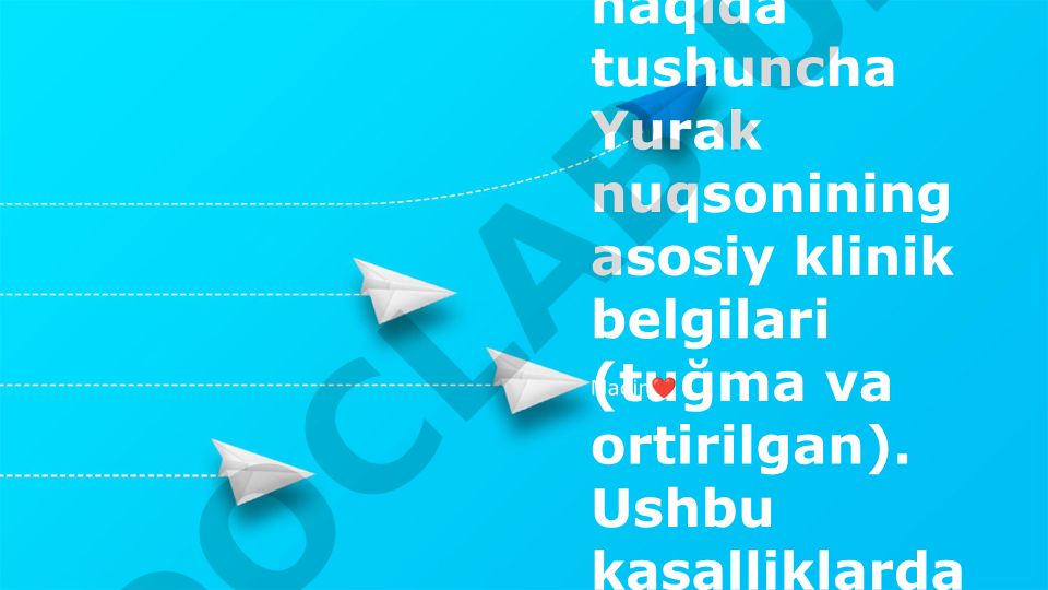 Revmatizm va yurak nuqsonlari: tug'ma va orttirilgan shakllar