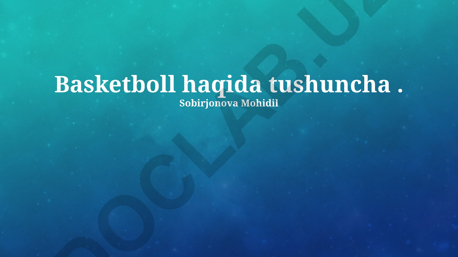 Basketbol o'yini qoidalari va taktikasi