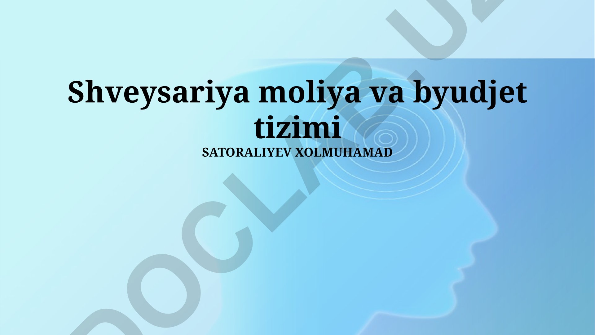 Shveysariya moliya va byudjet tizimi