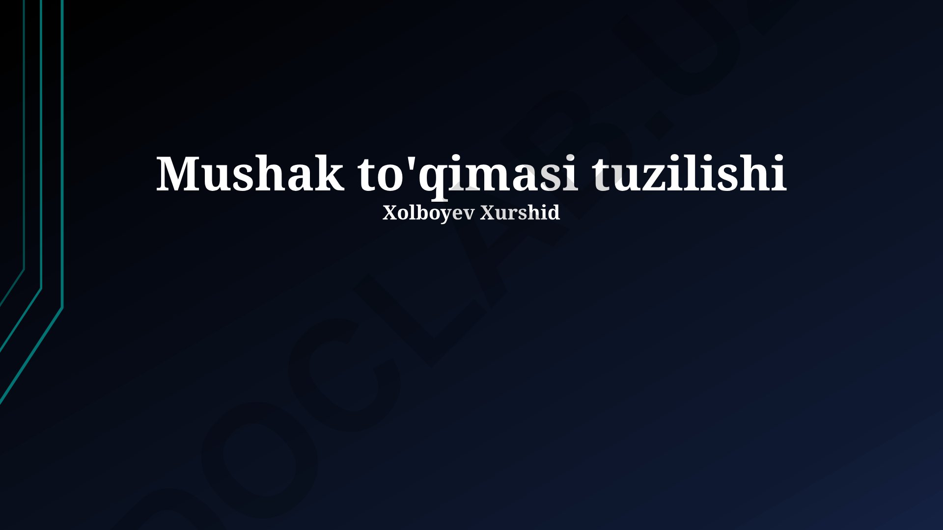 Mushak to'qimasi tuzilishi va funktsiyasi