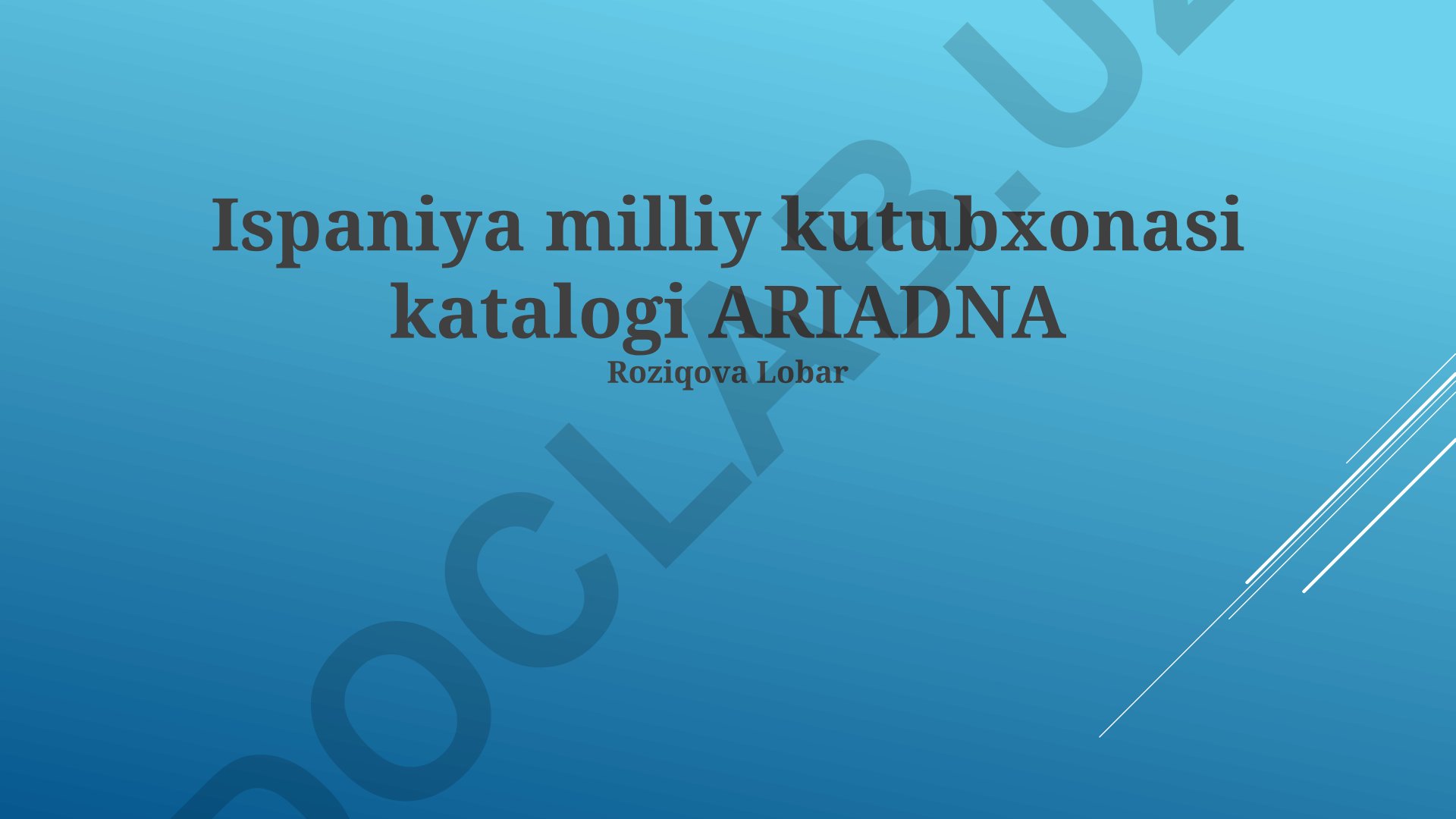Ispaniya Milliy Kutubxonasining Ariadna Katalogi: Tizim, Funksiyalar va Rivojlanish