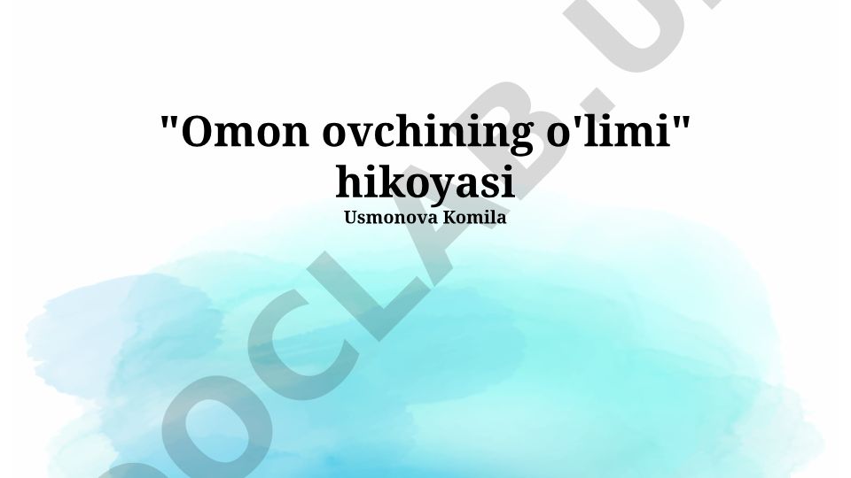 Omon Ovchining o'limi sabablari va tergov jarayoni