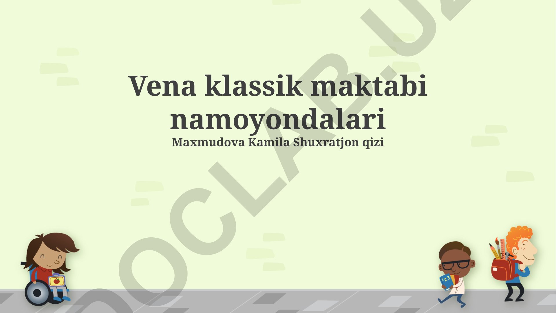 Vena klassik maktabi namoyondalari va ularning san'atdagi o'rni