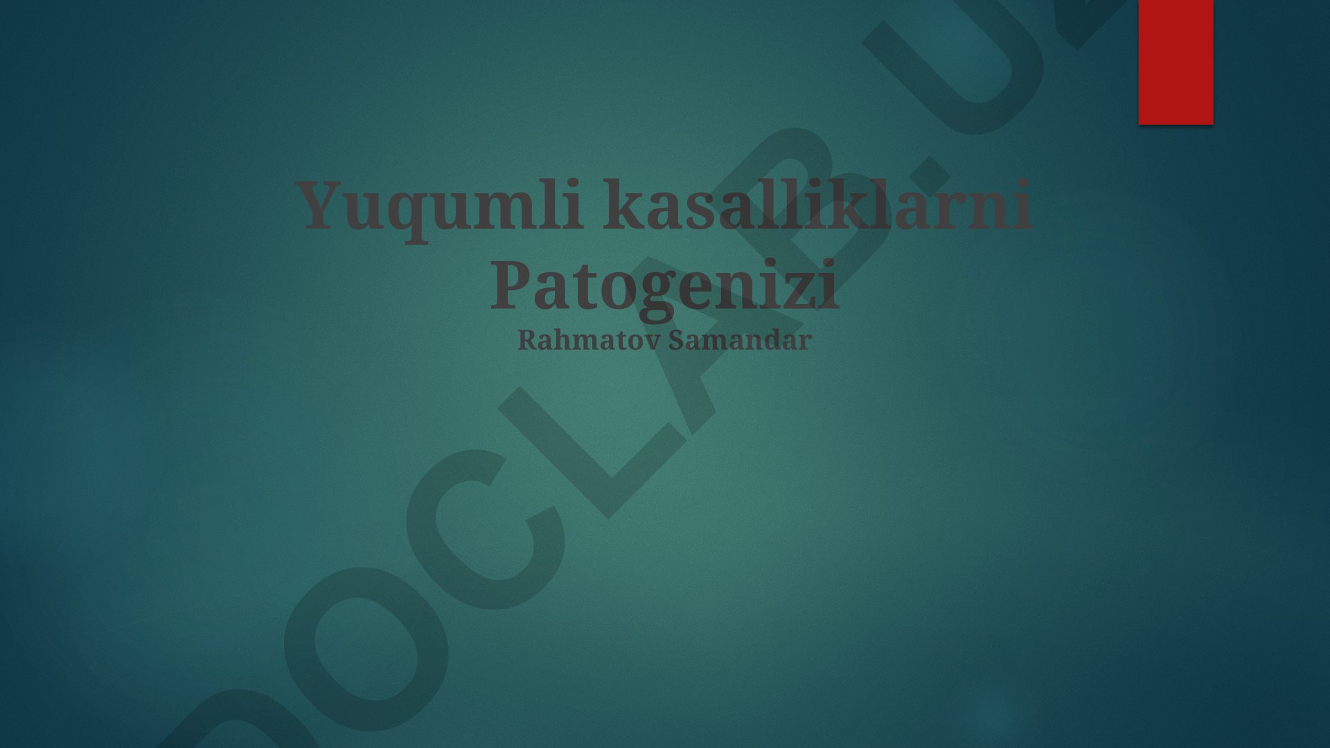Yuqumli kasalliklarning etiologik omillari va davolash usullari