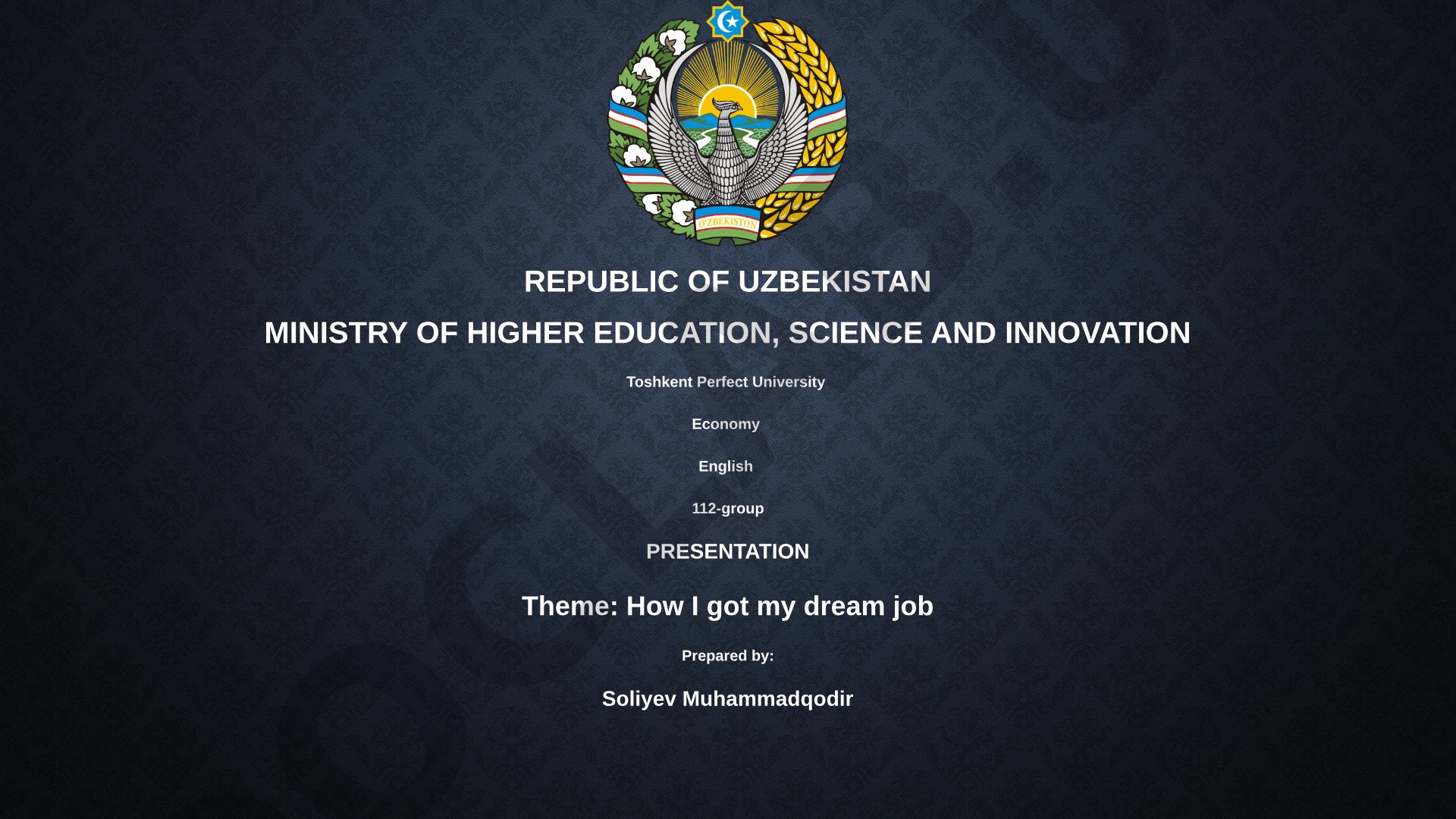How I got my dream job
