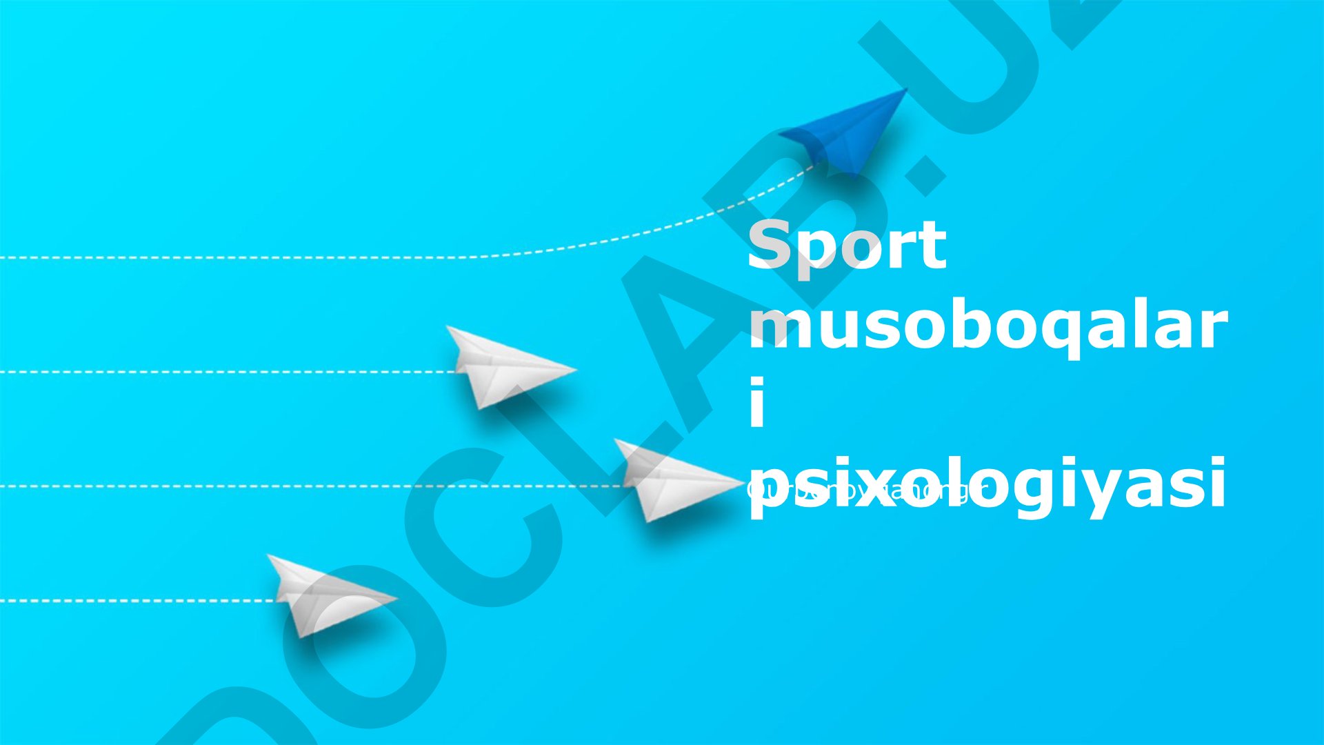 Sport musobaqalari psixologiyasi