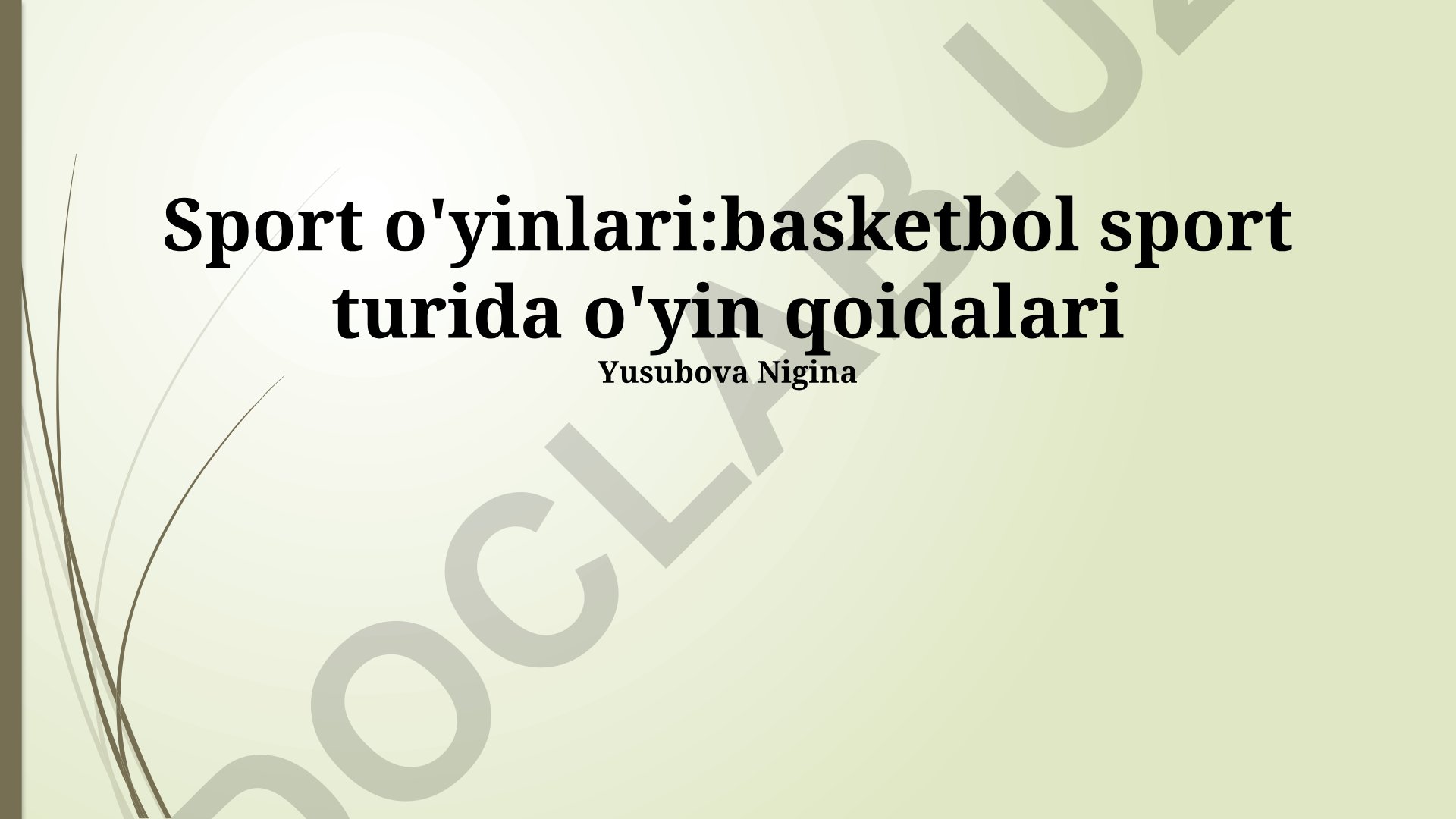 Basketbol sport turida o'yin qoidalari