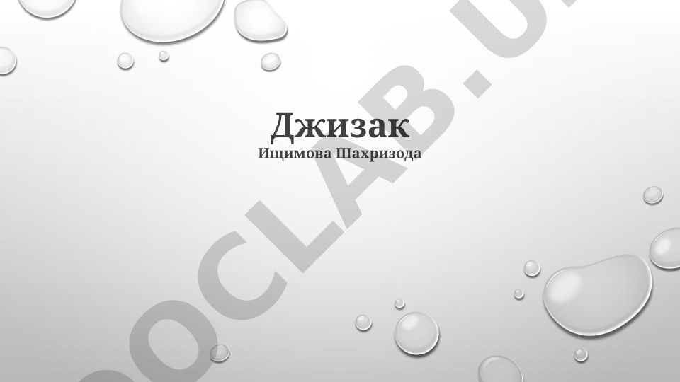 Джизак: история, география, экономика и культура