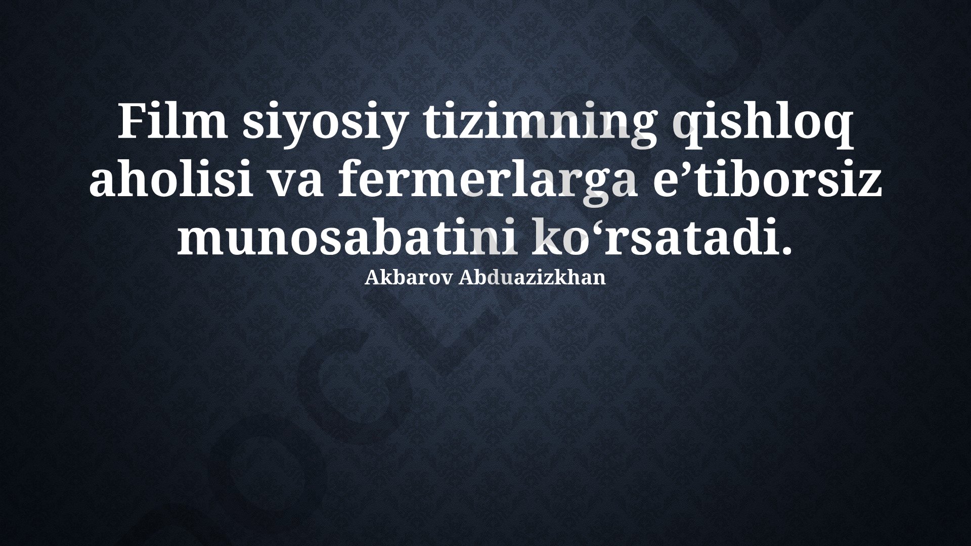 Qishloq aholisi va fermerlarning e'tiborsiz qoldirilishi muammolari