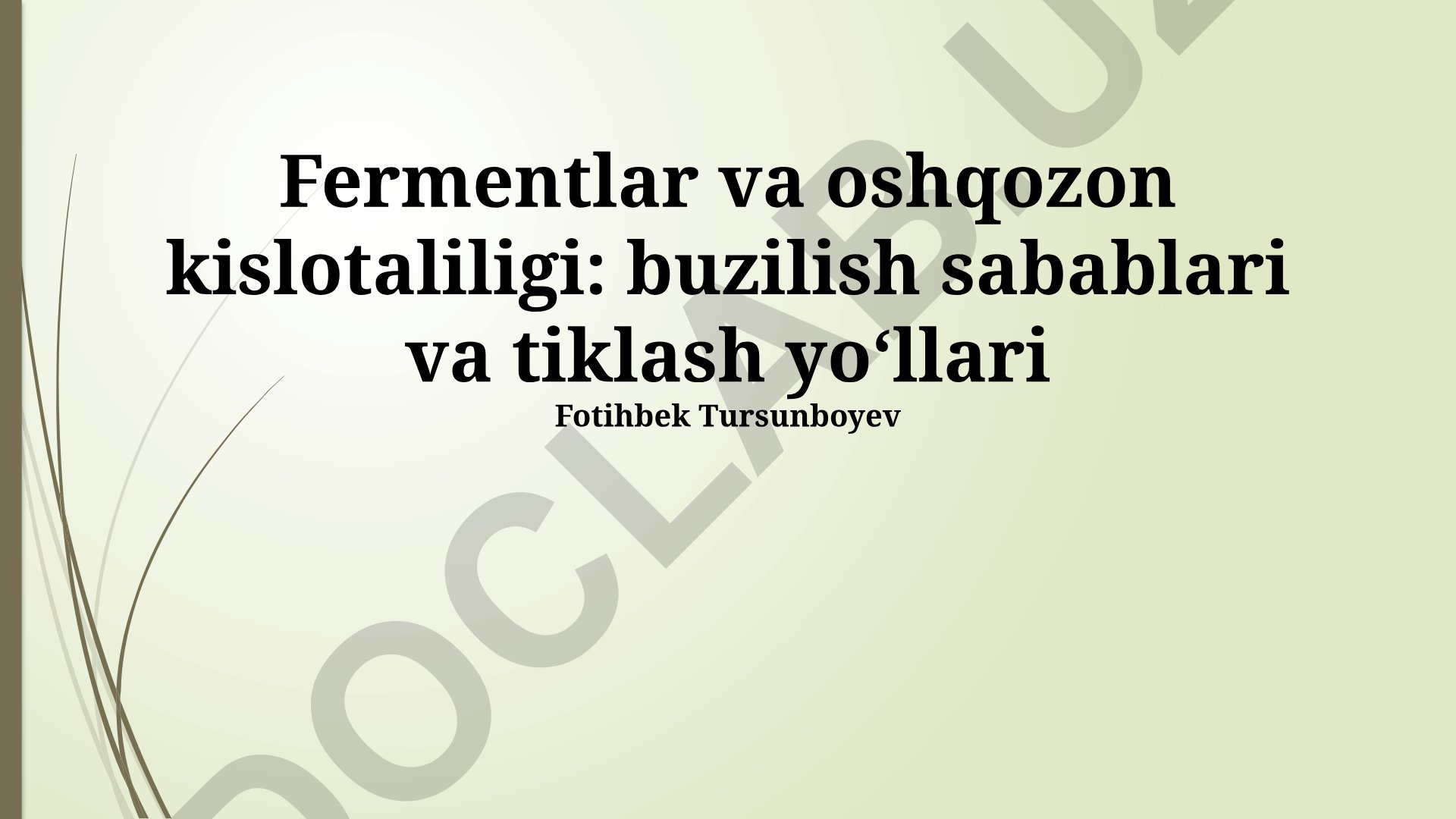Fermentlar va oshqozon kislotaliligi: buzilish sabablari va tiklash yo‘llari