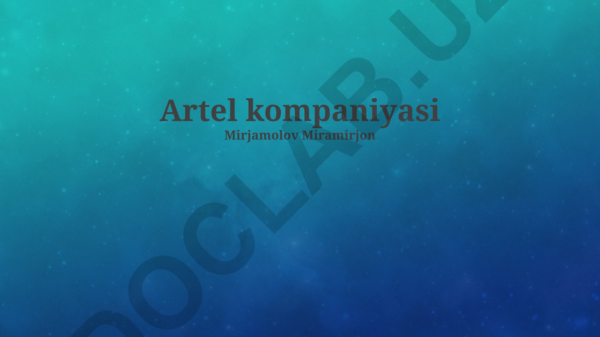 Artel kompaniyasi tarixi, mahsulotlari va kelajak rejalari