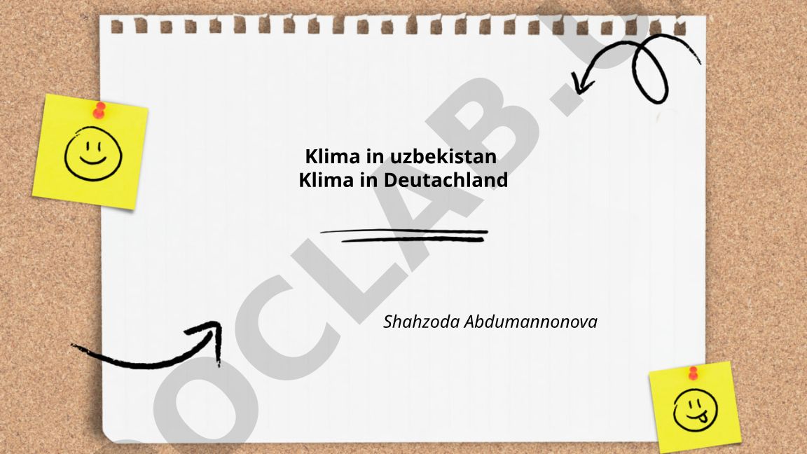 O'zbekiston va Germaniya iqlimlarining solishtirilishi