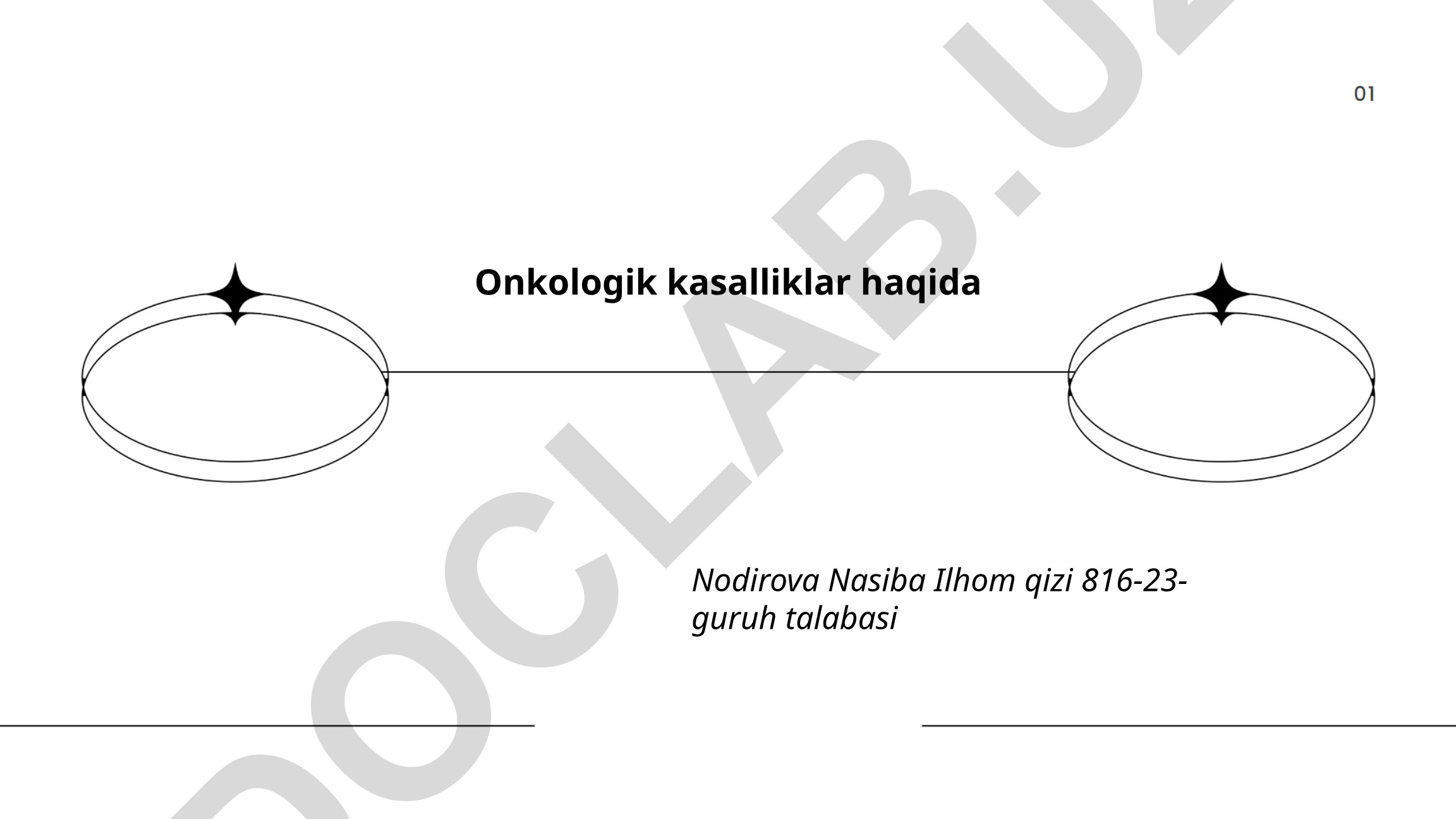 Onkologik kasalliklar: turlari, sabablari va alomatlari