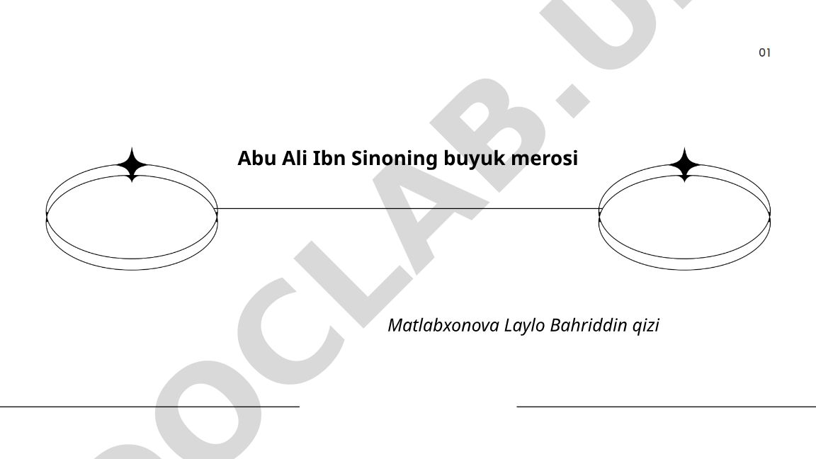 Abu Ali Ibn Sinoning hayoti va ilmiy merosi