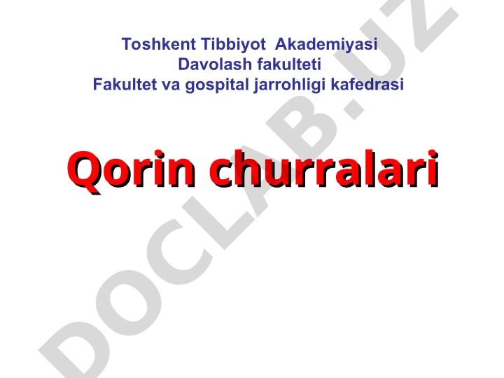Qorin churralari: tibbiyot tarixi va jarrohlik