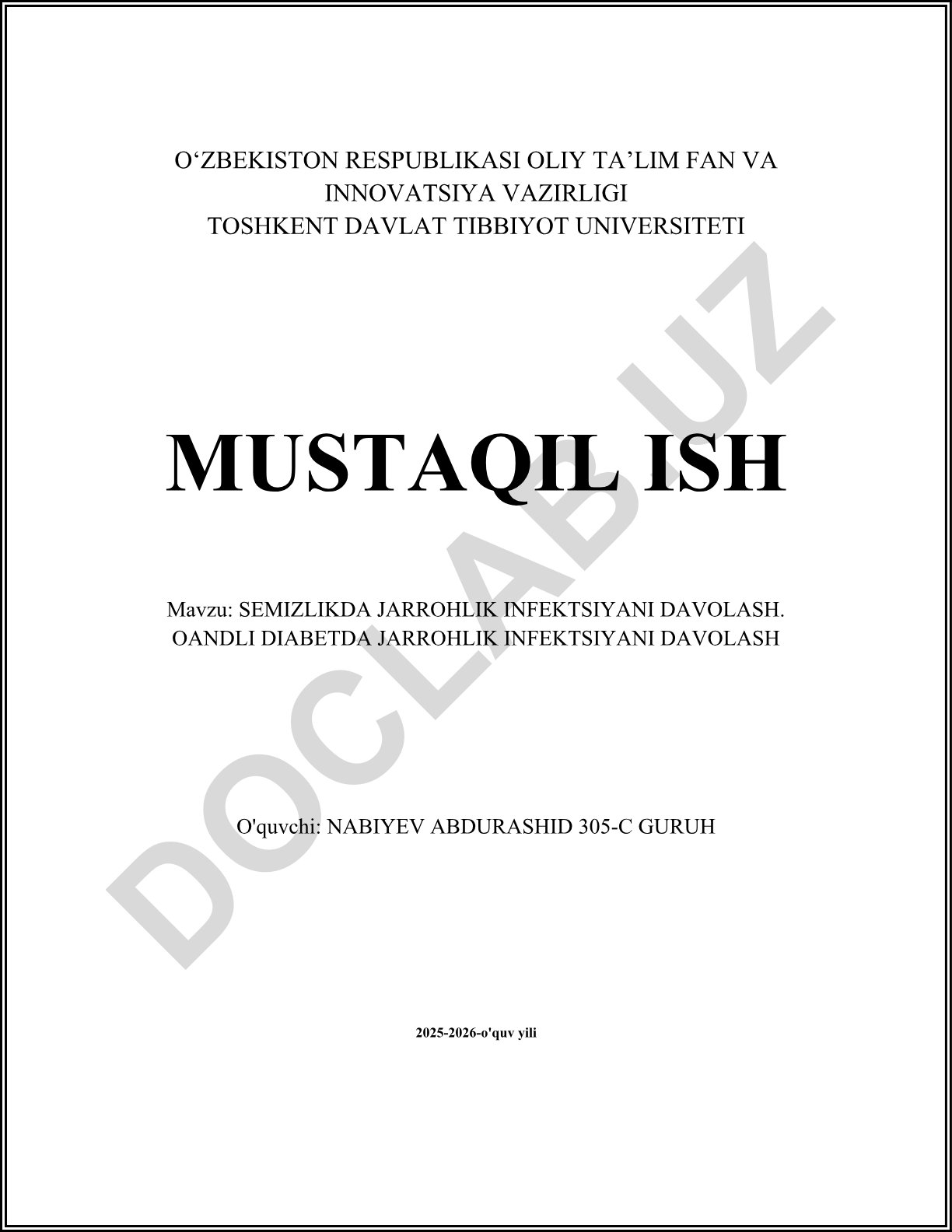 Semizlikda jarrohlik infektsiyani davolash. Qandli diabetda jarrohlik infektsiyani davolash