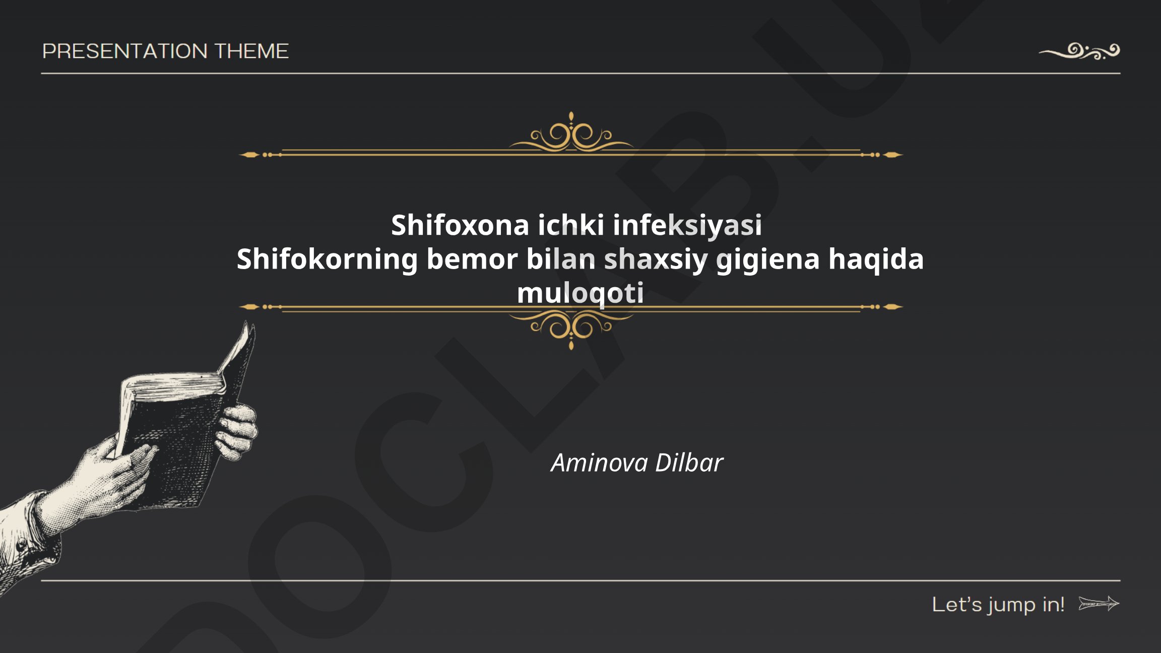 Shifoxona ichki infeksiyalari va gigiyena muloqoti