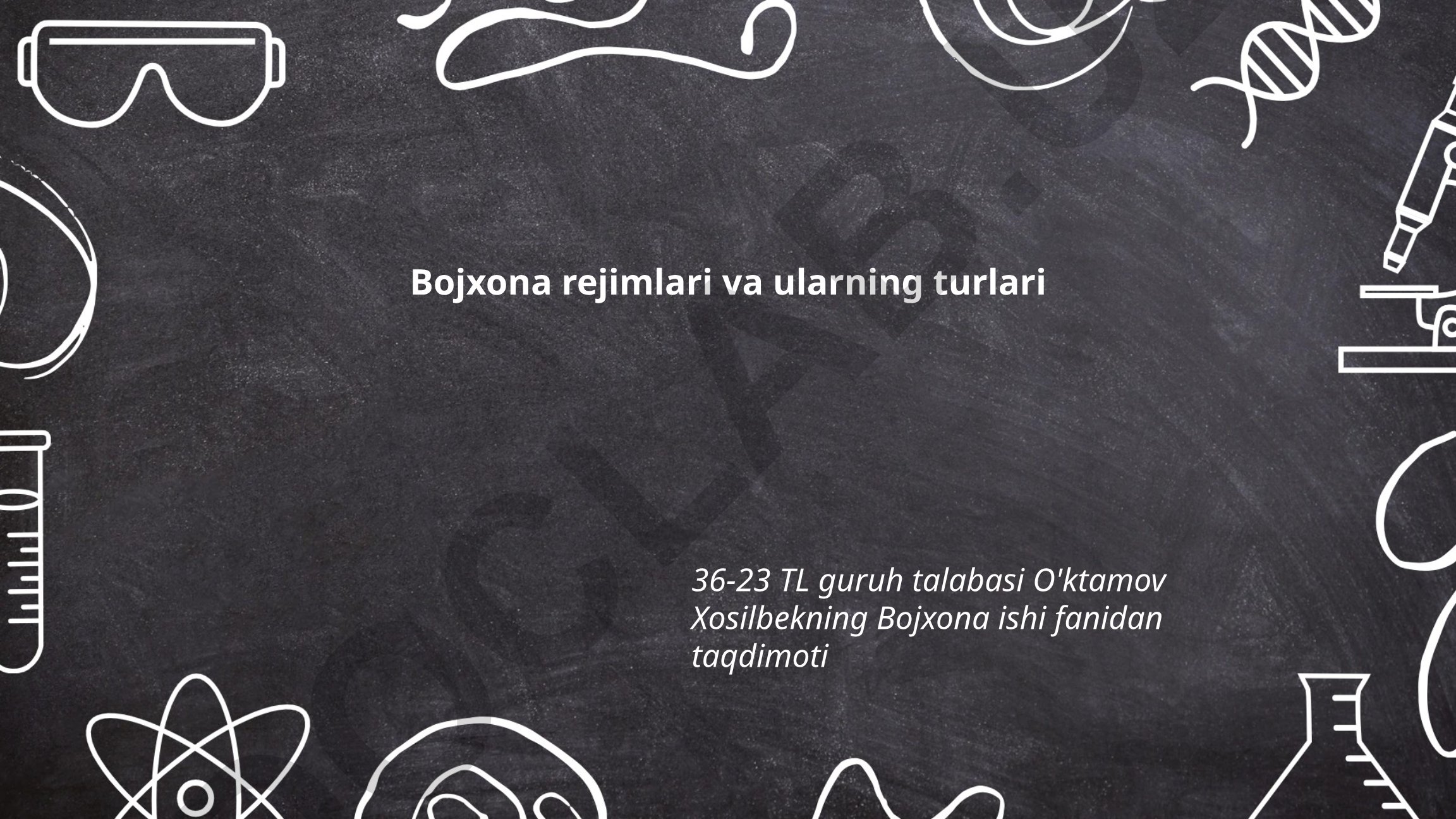 Bojxona rejimlari va ularning turlari