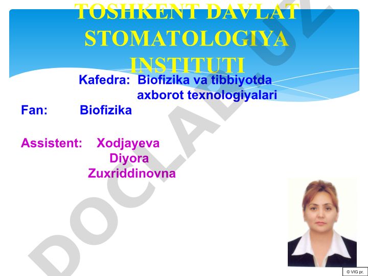 Biolektrodinamika. Tibbiyotda termometriya usullari. Termojuftni darajalash va uni termometr sifatida qo’llashni o’rganish