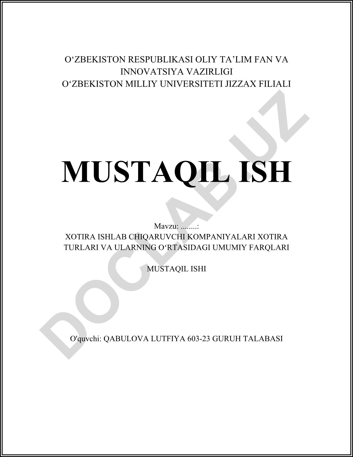 Xotira ishlab chiqaruvchi kompaniyalari xotira turlari va ularning o'rtasidagi umumiy farqlari