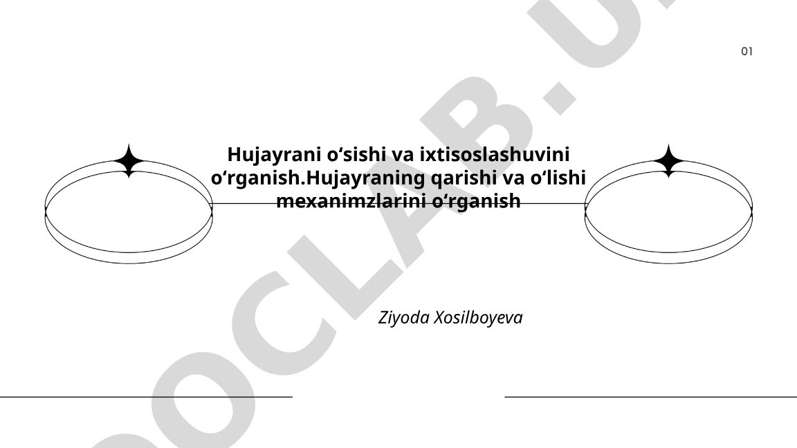 Hujayra sikli, mitoz va mejoz jarayonlari