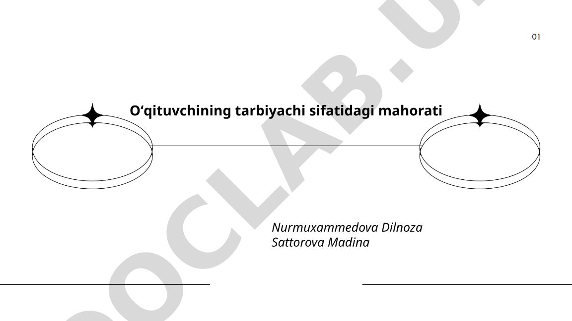 Oʻqituvchining tarbiyachi sifatidagi roli va mahorati