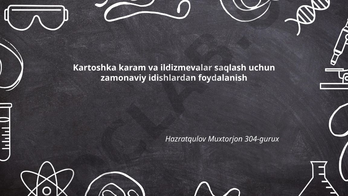 Kartoshka, karam va ildizmevalar uchun zamonaviy idishlar
