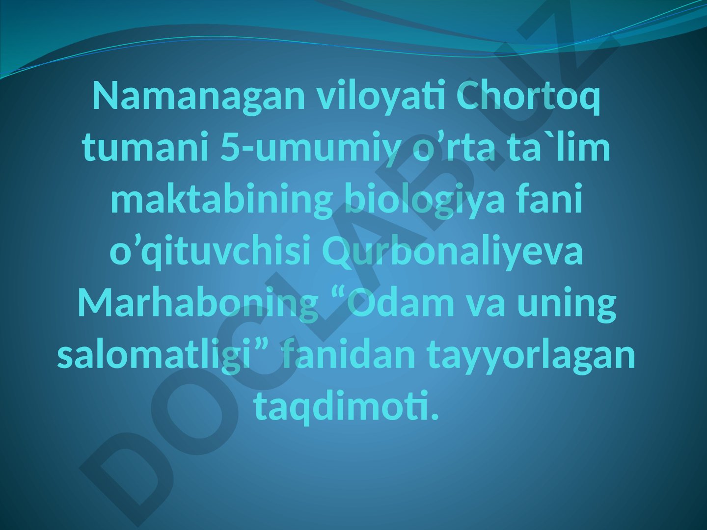 Qon tomirlari va qon aylanish doirasi