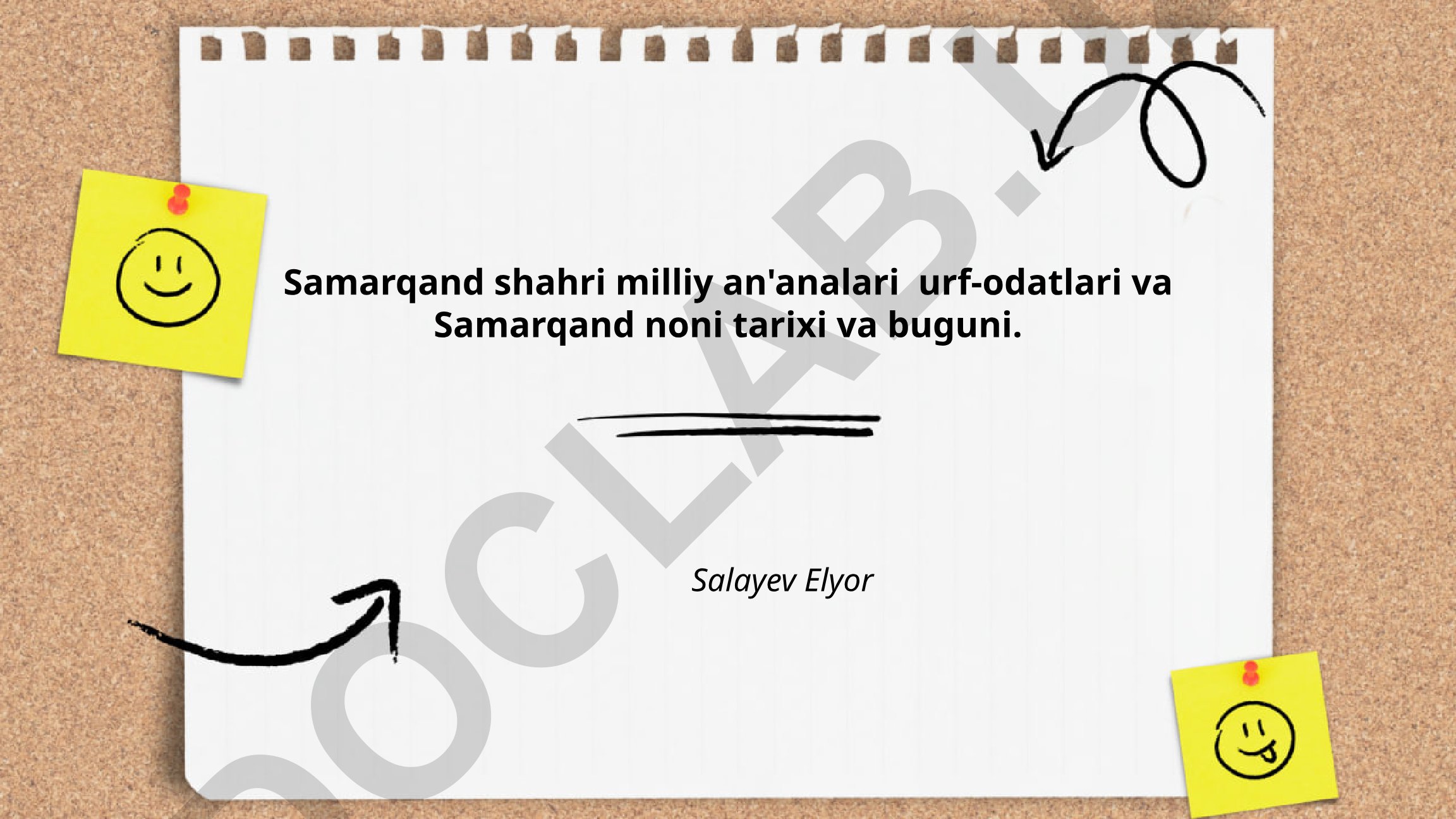 Samarqand shahri milliy an'analari urf-odatlari va Samarqand noni tarixi