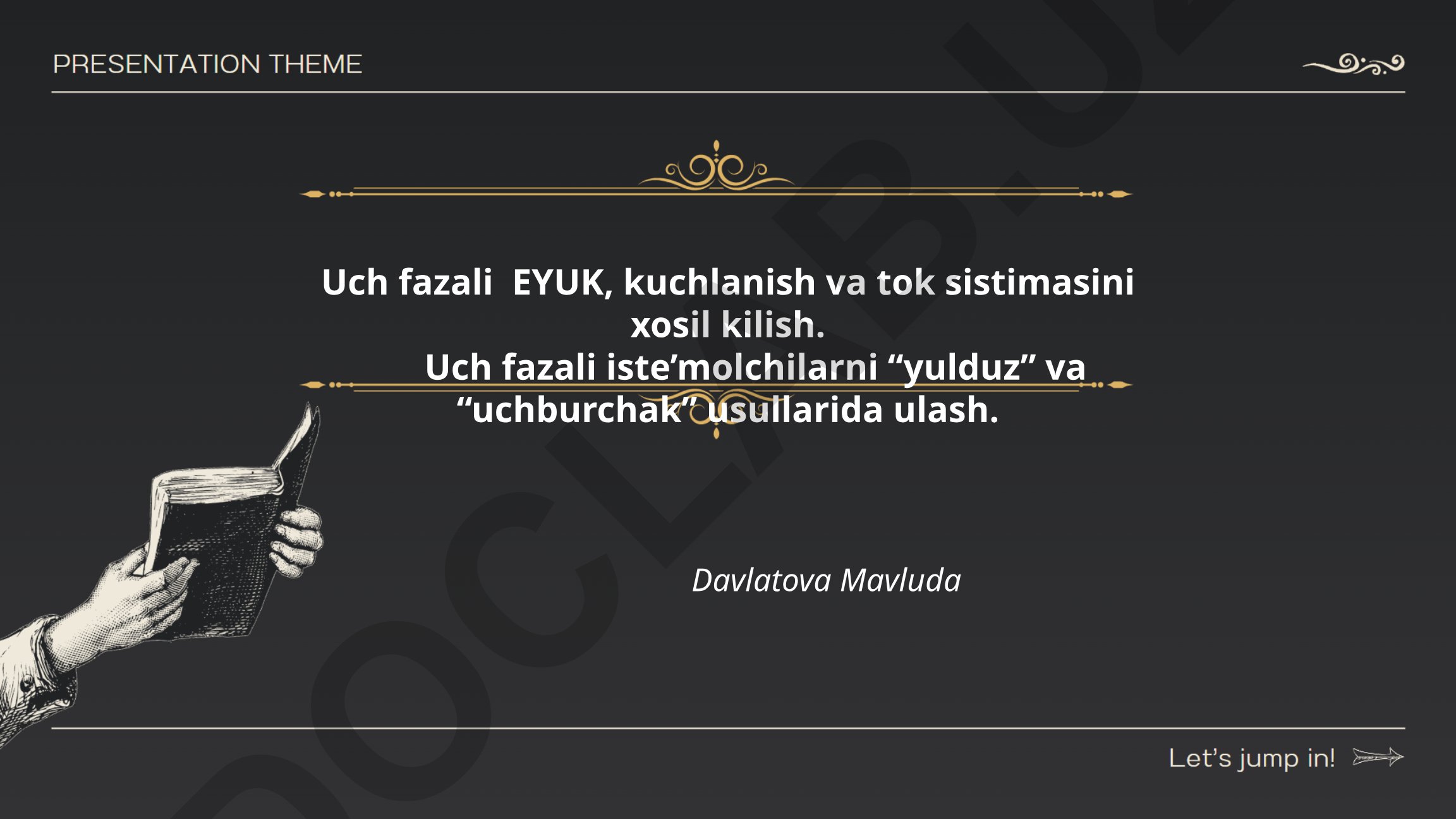 Uch fazali elektr energiyasi asoslari va iste'molchilarni ulash usullari